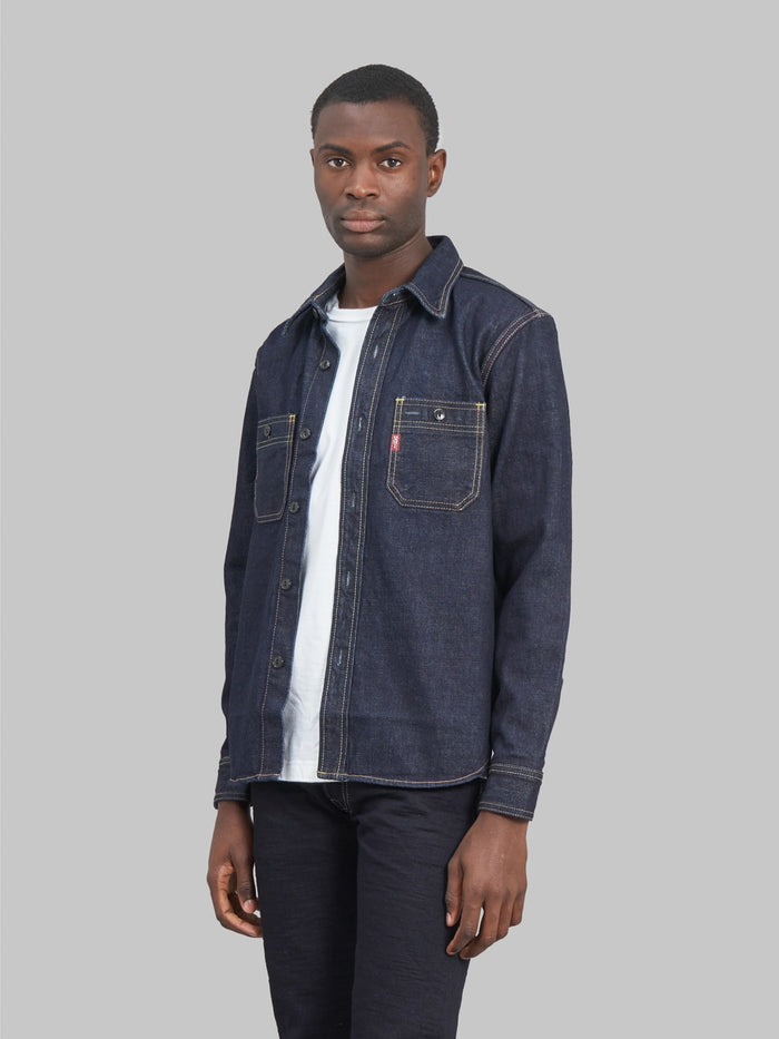 studio dartisan 14oz selvedge denim workshirt style