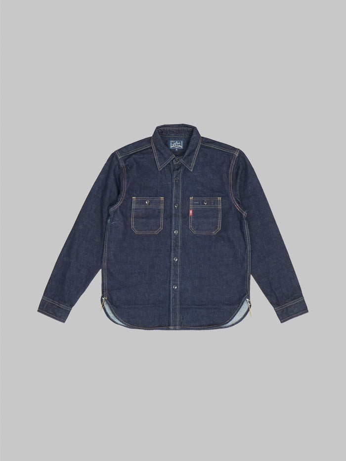 studio dartisan 14oz selvedge denim workshirt front