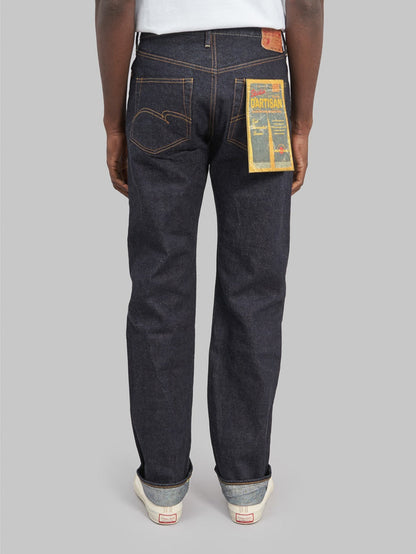 studio dartisan sd 101xx slim straight selvedge jeans back look