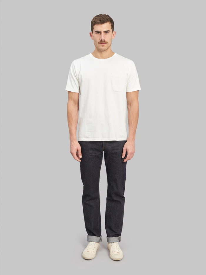 studio dartisan sd 103 15oz tight straight selvedge jeans model front fit
