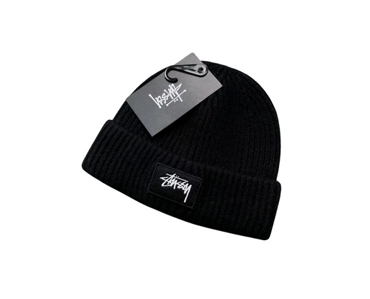 Stussy Logo Beanie Black