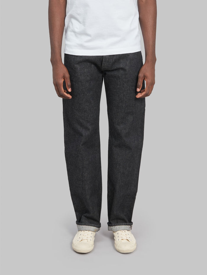 sugar cane 460 1947 model black selvedge denim front fit