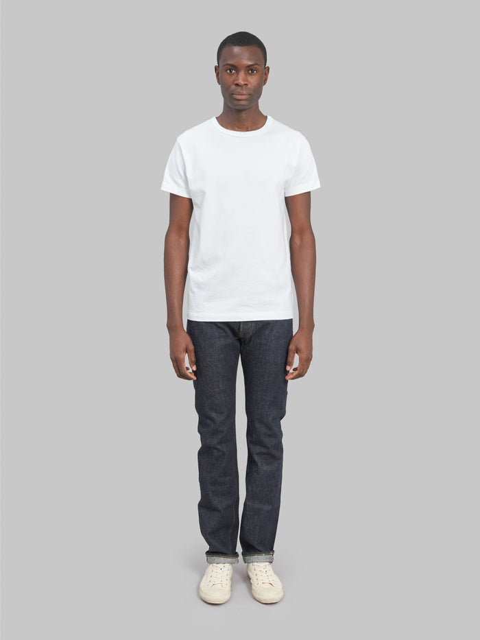 sugar cane 2014 slim tapered selvedge denim jeans front look