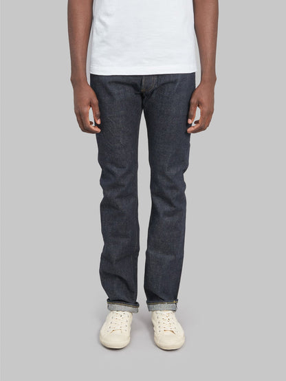 sugar cane 2014 slim tapered selvedge denim jeans front fit