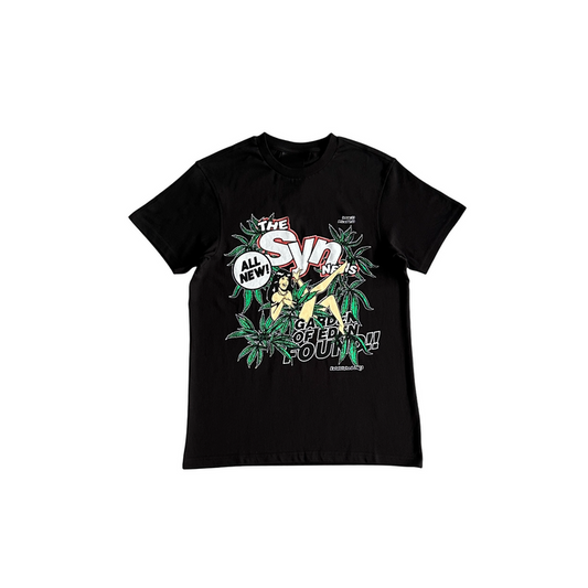 Syna World News Tee Black