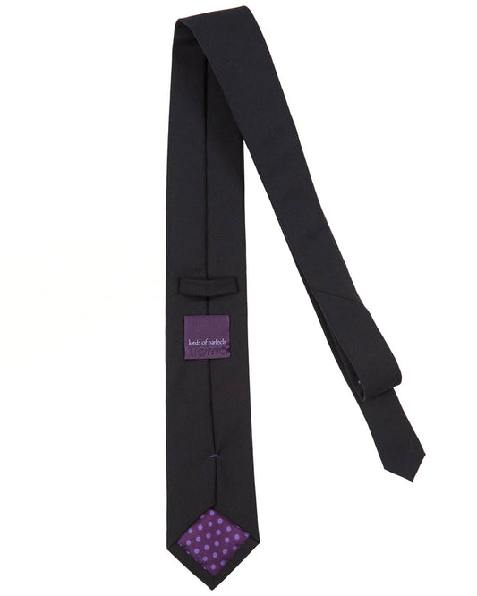 TADDEO MERINO TIE - BLACK