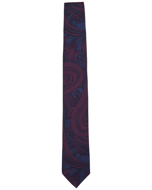 TALIA BADALONA PLUM PRINTED TIE