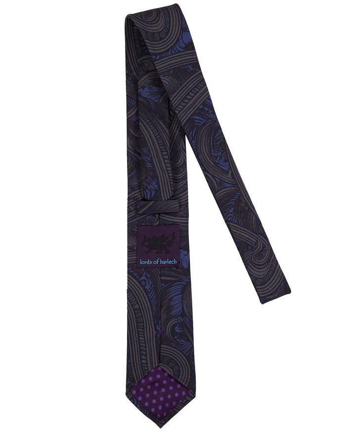 TALIA BADALONA SMOKE PRINTED TIE