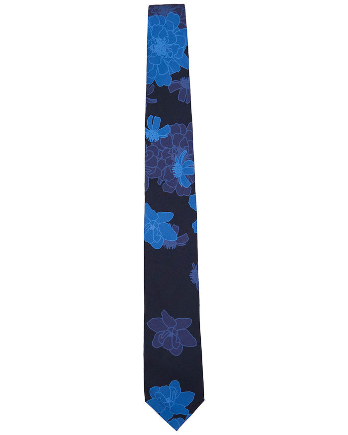 TALIA SOFTBLOOM NAVY PRINTED TIE