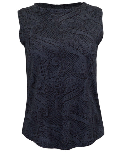 TARA CROCHET CAVIAR WOMENS MUSCLE TANK
