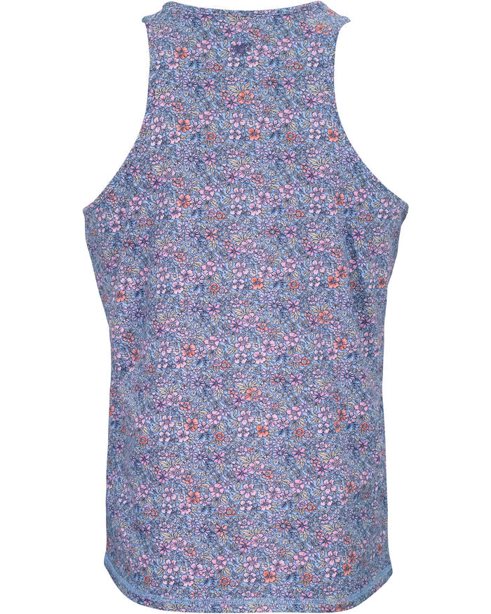 TEDFORD FLOWER FIELD TANK - SHADOW PINK