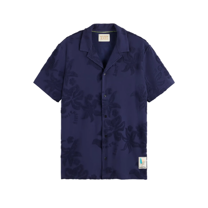 Terry Jacquard Short Sleeve Shirt