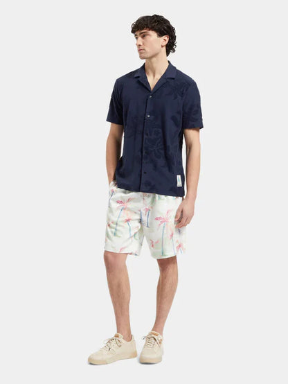 Terry Jacquard Short Sleeve Shirt