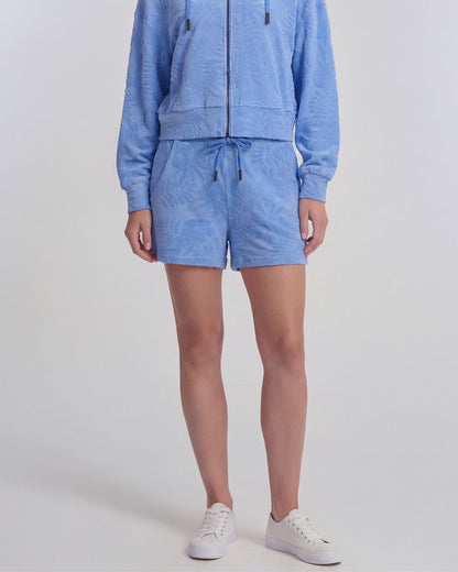 TESS BLUE WOMENS DRAWSTRING TERRY TOWELING SHORT