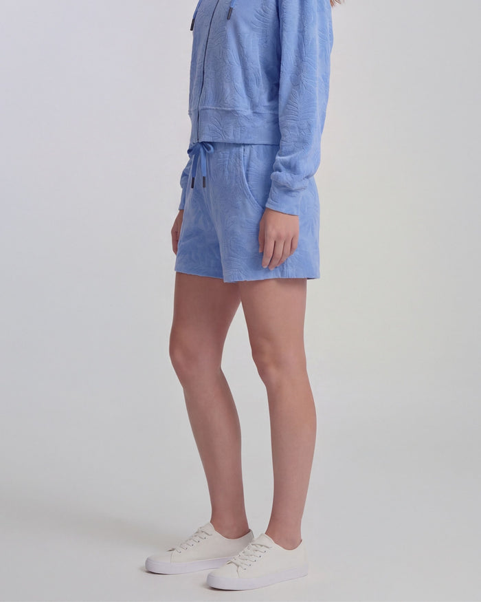 TESS BLUE WOMENS DRAWSTRING TERRY TOWELING SHORT
