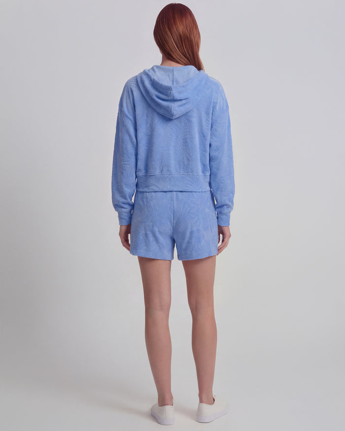 TESS BLUE WOMENS DRAWSTRING TERRY TOWELING SHORT