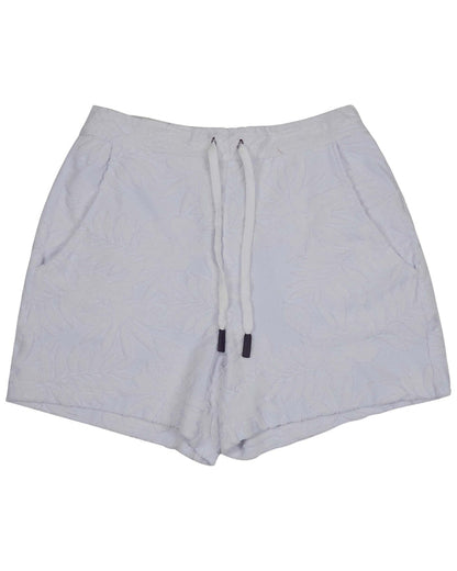 TESS WHITE WOMENS DRAWSTRING TERRY TOWELING SHORT