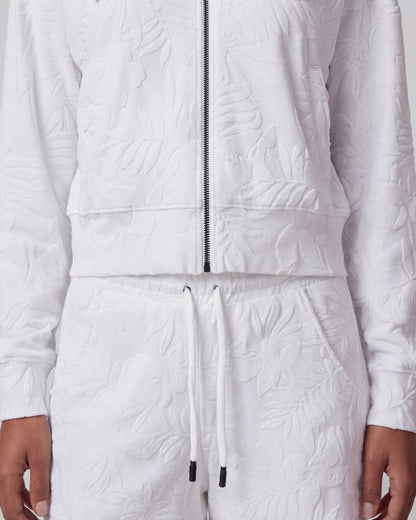 TESS WHITE WOMENS DRAWSTRING TERRY TOWELING SHORT