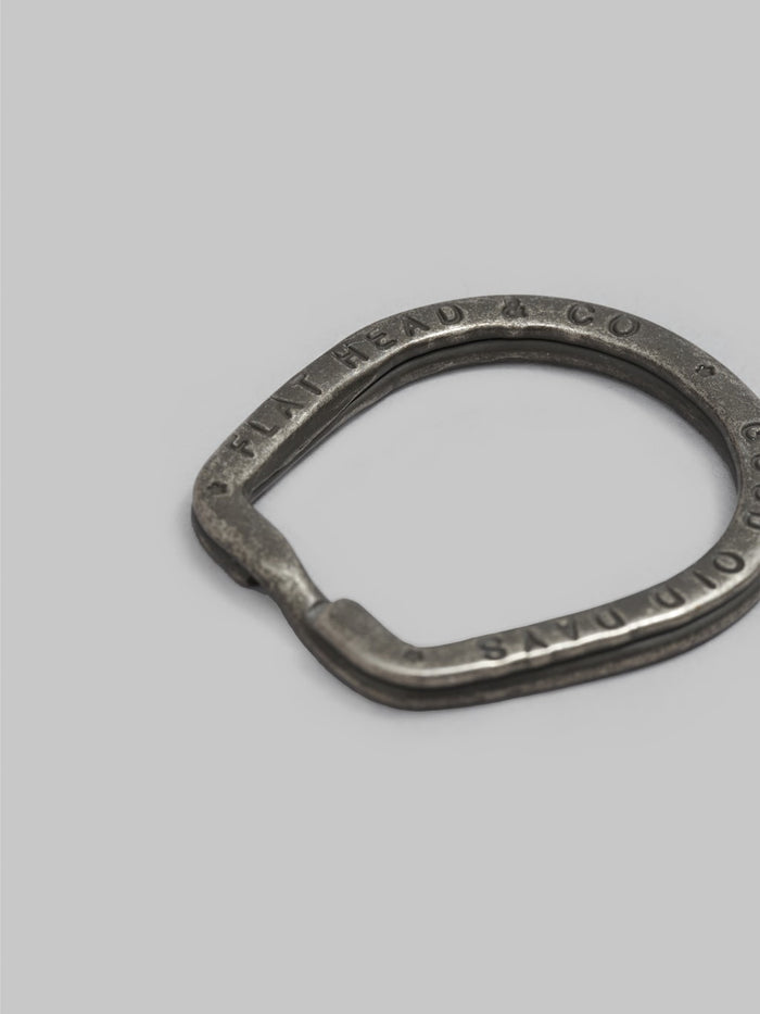 the flat head iron keyring made in japan