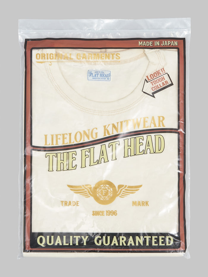 The Flat Head Loopwheeled Heavyweight Plain TShirt ivory