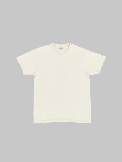 The Flat Head Loopwheeled Heavyweight Plain TShirt ivory front
