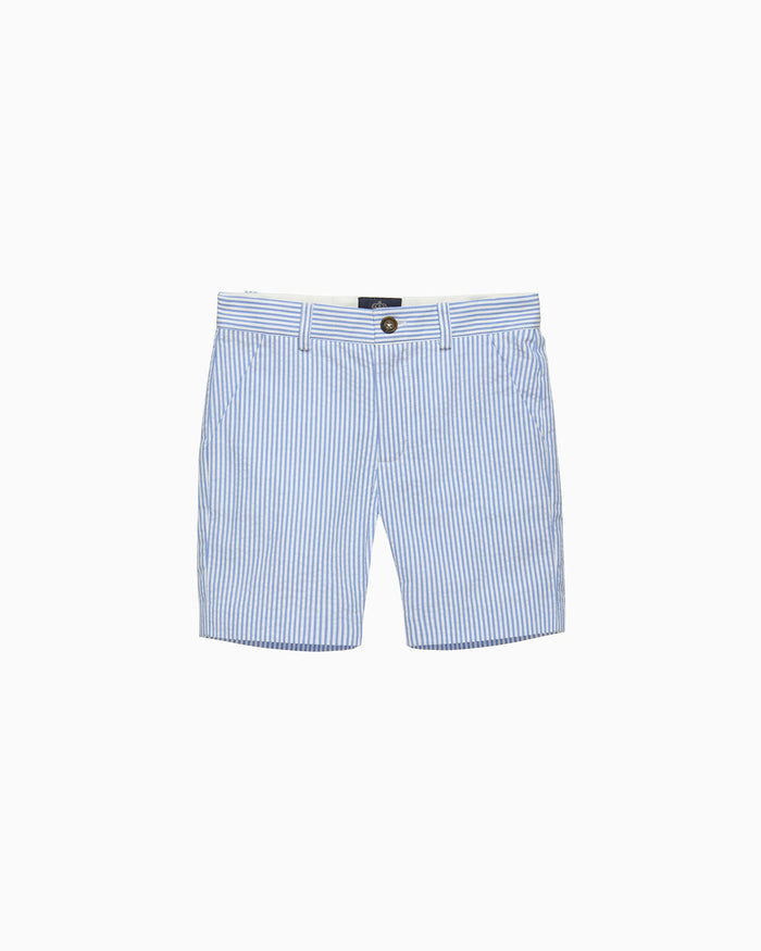 Trotters Heritage Shorts Theo Tailored Shorts in Blue Stripe