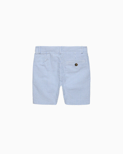 Trotters Heritage Shorts Theo Tailored Shorts in Blue Stripe