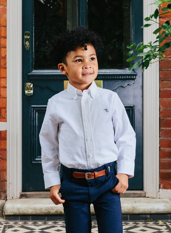Thomas Brown Shirt Thomas Shirt in White