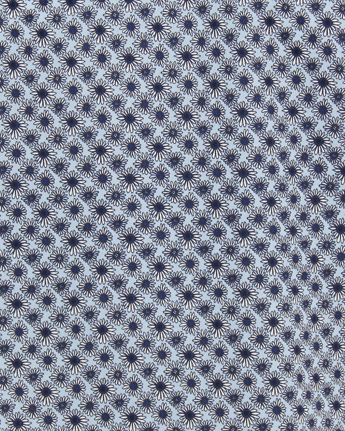 Tim Diamond Flowers Blue Shirt