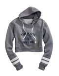 Tin Haul Tiger Print (Grey) - Women's Hoodie Sweatshirt