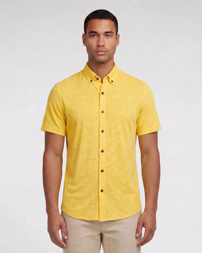 TOBIAS MERINO SHIRT - SUNSHINE