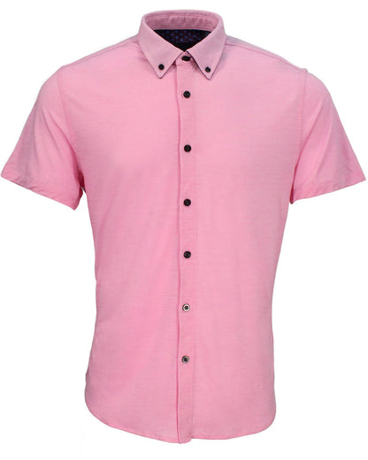 TOBIAS MERINO SHIRT IN PINK