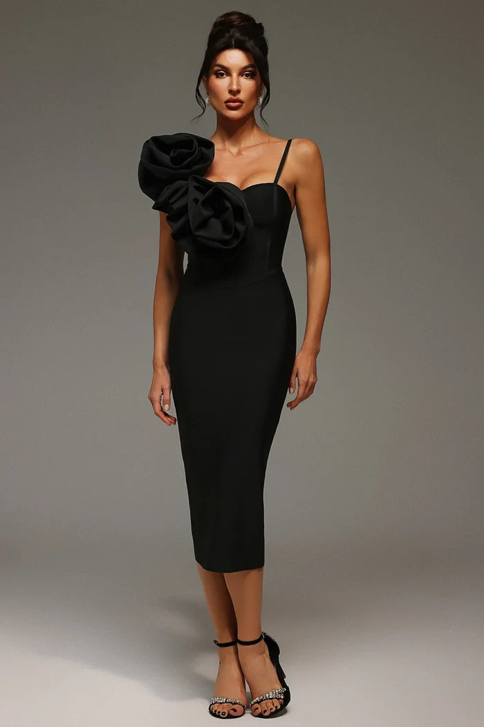 Toscania One-Shoulder Floral Dress