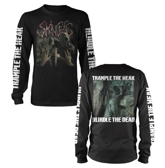 skinless Trample Black Long Sleeve front and back