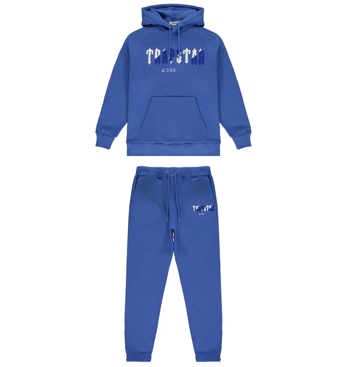 Trapstar Chenille Decoded Hoodie Tracksuit Dazzling Blue
