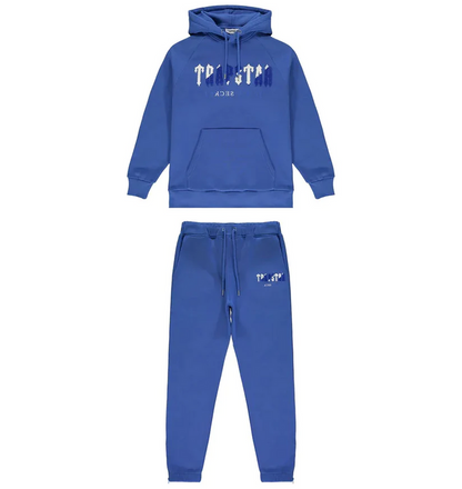 Trapstar Chenille Decoded Hoodie Tracksuit Dazzling Blue
