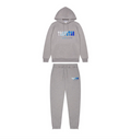 Trapstar Chenille Decoded Hoodie Tracksuit Grey Ice Flavours