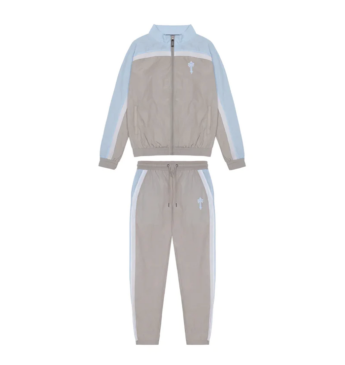 Trapstar Irongate T Shell Suit Grey/White/Cashmere Blue