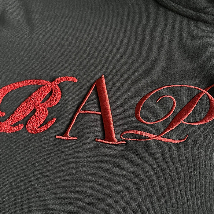 Trapstar Script Zip Through Tracksuit Black/Zinfandel