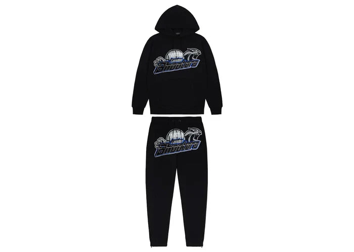Trapstar Shooters Hoodie 2.0 Tracksuit Black/Blue