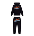 Trapstar Shooters Hoodie Tracksuit Black/Orange