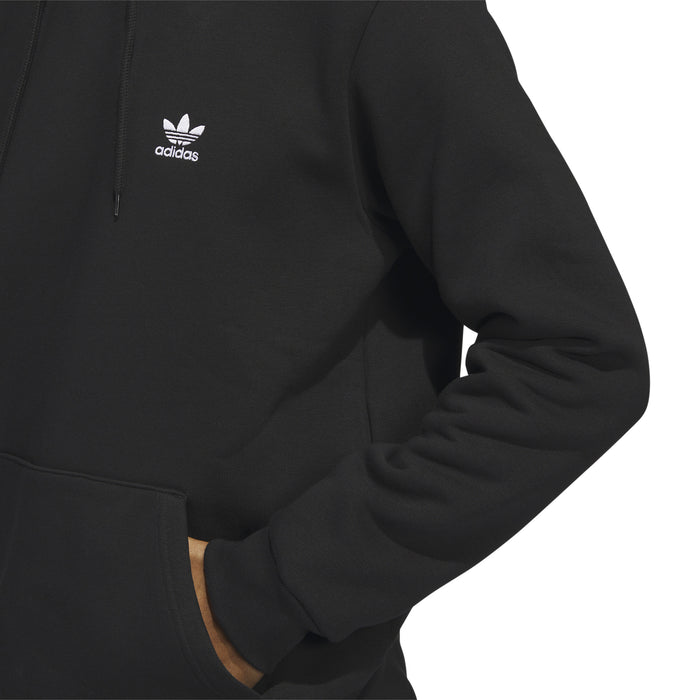 Trefoil Essentials Pullover Hoodie Black