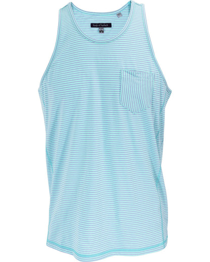 TRISTAN LAGOON STRIPE POCKET TANK