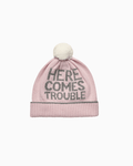 Chelsea Clothing Company Hat Trouble Beanie in Pale Pink