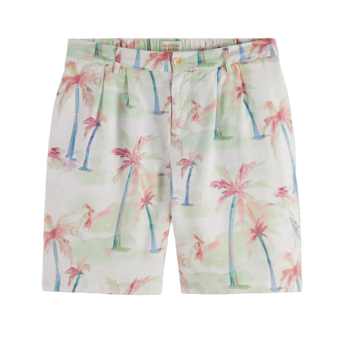 Twilt - Printed Pleated Bermuda Shorts