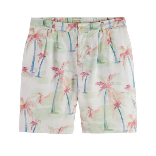 Twilt - Printed Pleated Bermuda Shorts