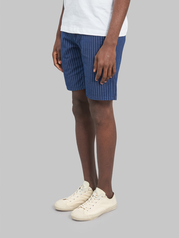 ues wabash indigo short pants side fit