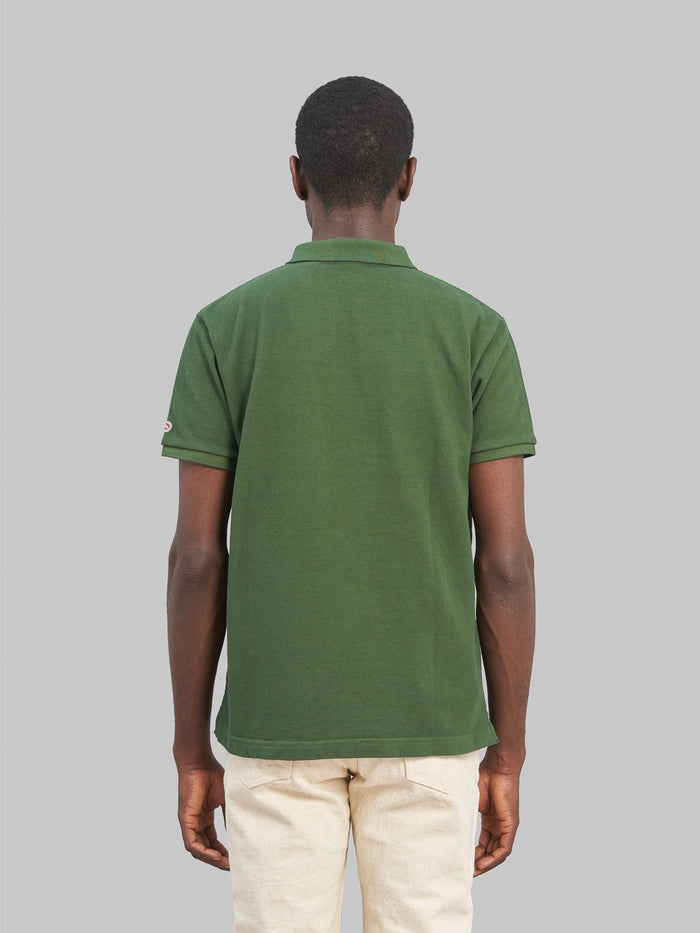 ues polo shirt green back fit