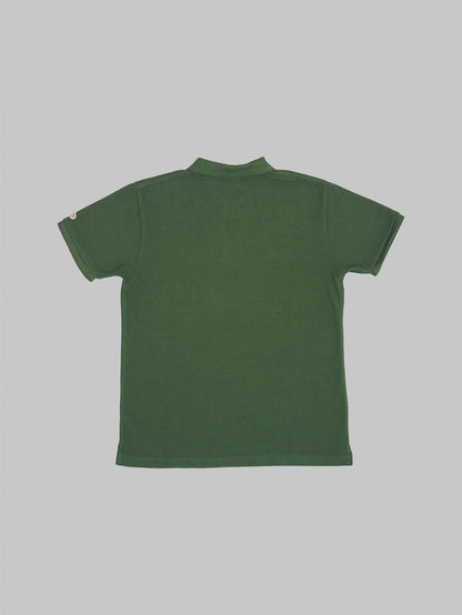 ues polo shirt green back