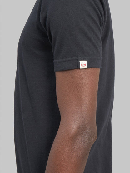 UES Ramayana crewneck TShirt black logo sleeve